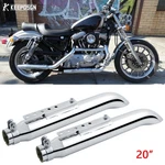 2X For Harley Sportster 883 1200 Slip-on Exhaust Muffler Pipe Slash Cut 2" 20". Fixed Price $109.56.