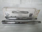 95-16 Harley Davidson Touring Hash Pipes 4" Slash Down Slip-on Mufflers Chrome. Fixed Price $449.99.