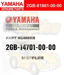 Yamaha Genuine Parts Muffler 2GB-14701-00-00 For WR250F. Fixed Price $764.25.