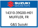 Suzuki Oem Part 14310-39G00-H01 Muffler, Fr. Fixed Price $1005.63.