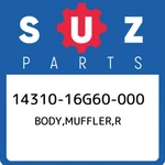 14310-16G60-000 Suzuki Body,muffler,r 1431016G60000, New Genuine Oem Part. Fixed Price $1478.47.