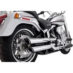 3" Twin Slash Muffler Chrome For 2010-2017 Softail Fat Boy Efi Flstfi 16343. Fixed Price $848.57.