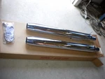 Nos Mac Whispertone Tapered Tip Chrome Mufflers Exhaust Fits Harley Davidson Flh. Fixed Price $199.95.