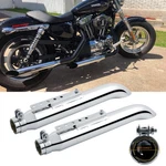 2X Slip-on Racing Exhaust Muffler Pipe Slash Cut For Harley Sportster XL883 1200. Fixed Price $109.03.