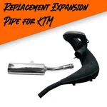 Replacement For Ktm 50 Sx Exhaust Pipe With Aluminum Silencer. Fixed Price $119.99.