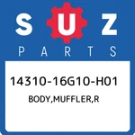 14310-16G10-H01 Suzuki Body,muffler,r 1431016G10H01, New Genuine Oem Part. Fixed Price $1044.12.