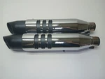 Harley-davidson 14-21 Xl Sportster 883/1200 Slip Mufflers Chrome Heatshields. Fixed Price $149.00.