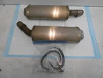08 12 13 Ducati 848 1098 1198 Oem Exhaust Cans Mufflers Pipes Clamp. Fixed Price $184.99.