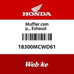 Honda New 18300-MCW-D61 Muffler Comp., Exhaust. Fixed Price $1459.00.