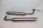 Triumph Bonneville Bobber Oem 17-22 Left Right Exhaust Cans Mufflers Pipes. Fixed Price $294.99.