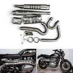 Scrambler Full Exhaust System For Royal Enfield Continental GT650 INTERCEPTOR650. Fixed Price $499.59.