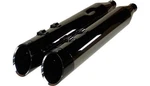 Khrome Werks Black 4.5" Hp-plus Slip-on Exhaust Mufflers Flh Flt Models 201675. Fixed Price $419.99.