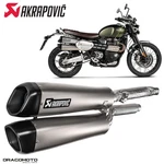 Exhaust Triumph Scrambler 1200 Xe Bond Edition 2020 Akrapovic Titanium S-T12S.... Fixed Price $1448.82.