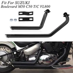 2 Into Exhaust Pipe Systems For Suzuki Boulevard C50 T/c M50 VL800 Volusia. Fixed Price $158.00.
