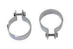 Chrome 2 Inch Muffler Body And End Clamp Set For Harley-davidson. Fixed Price $44.99.
