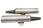 87 Kawasaki Ninja Right & Left Muffler Pipes EX500A. Fixed Price $199.99.