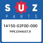 14150-02F00-000 Suzuki Pipe,exhaust,r 1415002F00000, New Genuine Oem Part. Fixed Price $149.86.
