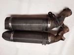 Aprilia Dorsoduro 1200 Carbon Fiber Mufflers Slip-on Fits 2010-2016. Fixed Price $157.50.