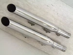XL1200 XL883 Sportster 04-13 Cycle Shack 2.5 Inch Slash Cut Slip-on Exhaust. Fixed Price $419.16.