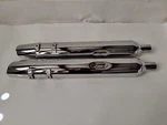 Harley Davidson 64760-08 Dual Exhaust Mufflers Chrome Like New. Fixed Price $117.00.