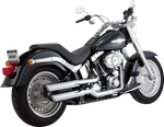 Vance & Hines 16844 Twin Slash 3 Inch Slip-on Mufflers Flstf Fat Boy Chrome. Fixed Price $549.95.