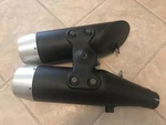 2010-2012 Ducati Hypermotard Oem Exhaust Silencers 57311052A / 57411052A. Fixed Price $50.00.