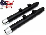 Seventy Two Black Chrome Tip Mufflers Pipes Harley Davidson Sportster Iron 1200. Fixed Price $99.95.