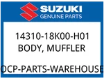Suzuki Oem Part 14310-18K00-H01 Body, Muffler. Fixed Price $619.40.