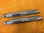 Harley Davidson Slash Cut Chrome Oem Exhaust Mufflers 80512-07 80513-07. Fixed Price $78.96.