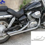 Polish Muffler Exhaust System Pipes Silencers For Honda Shadow Aero VT750 VT400. Fixed Price $177.24.