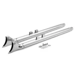 Chrome 42" Fishtail Dual Exhaust Pipes For Harley Touring Fl Street Glide 95-16. Fixed Price $179.99.