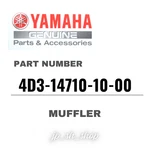 Yamaha Genuine Oem Parts Muffler 4D3-14710-10-00 For Raptor 250. Fixed Price $464.89.