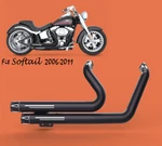 Fit For Harley 2006-2011 2008 Deluxe Flstn Full Exhaust Muffler BLACK2. Fixed Price $289.95.