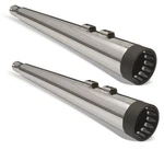 Bassani 4" Megaphone Mufflers Chrome/black #1F57DNT5 Harley Davidson. Fixed Price $714.95.