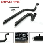 Exhaust Pipes Systems For Yamaha XVS650 Dragstar XVS400 Black. Fixed Price $145.78.