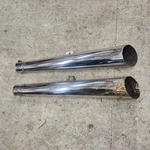 Bartels Performance Chrome Slip-on Mufflers Harley D Softail ET1040, 95-99. Fixed Price $90.00.