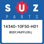 14340-10F50-H01 Suzuki Body,muffler,l 1434010F50H01, New Genuine Oem Part. Fixed Price $887.08.