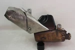 Triumph Daytona 675R 13-14 Exhaust Cans Muffler Pipe T2202081 Dent. Fixed Price $109.99.