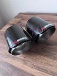 60MM Akrapovic 4" Carbon Exhaust Tips M135I M140 M235I M240I 335I 435 440 Silver. Fixed Price $120.56.