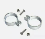 Harley Muffler End Clamp Hanger Bracket Set Exhaust 2 1-7/8 V-twin Pair R143. Fixed Price $33.99.