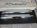 1995 Rinehart Racing Later Touring 4 Slip On Chrome Mufflers. Fixed Price $175.00.