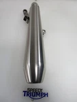 Triumph Street Twin Exhaust Silencer Left Hand T2201431. Fixed Price $108.43.