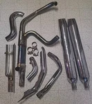 Harley Davidson Exhaust System W/chrome HARFLT1584/1688 Slip-on Mufflers. Fixed Price $250.00.
