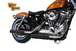 Wyatt Gatling Black Side Slash Muffler Set For Harley-davidson. Fixed Price $174.99.