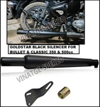 Fit Royal Enfield Goldstar Exhaust Silencer Blk Classic/ Bullet Electra 350/500. Fixed Price $72.25.