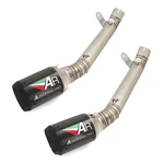 For Kawasaki Ninja ZX10R 2011-2015 Exhaust System Middle Pipe Carbon Muffler Tip. Fixed Price $138.39.