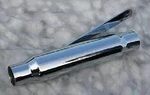 Universal Harley Davidson And Custom Models Chrome Shorty Muffler 12" Long. Fixed Price $31.99.