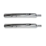 Jones Exhaust Chrome 3.5" Full Boar Slip-on Muffler 1.75" Baffle H-d Flh/t 95-16. Fixed Price $349.82.