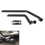Black Staggered Exhaust Pipes System For Suzuki Boulevard M50 C50T VL800. Fixed Price $151.55.