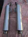2002 Ducati Monster S4R Oem Remus Exhaust Mufflers Slip Can 573 & 57410502B. Fixed Price $189.00.